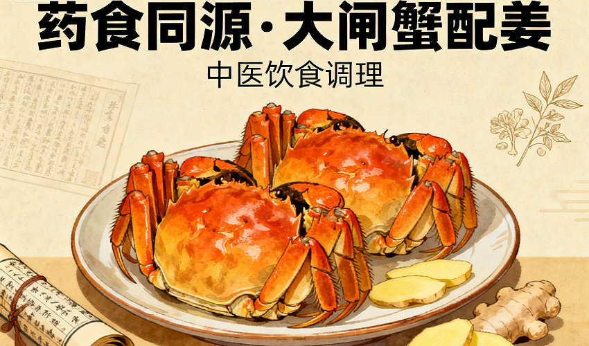 食养 | 吃大闸蟹的时候一定要配着姜吃？