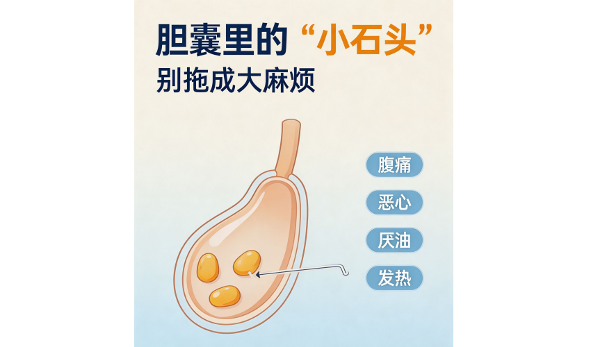 胆囊里的“小石头” 别拖成大麻烦